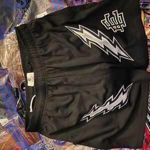 Eric Emanuel Black Lightning Graphic Men's Shorts